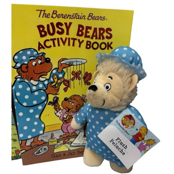 The Berenstain Bears Activity Books with Mama & Brother Plush Set Kids Bundle - Picture 4 of 13